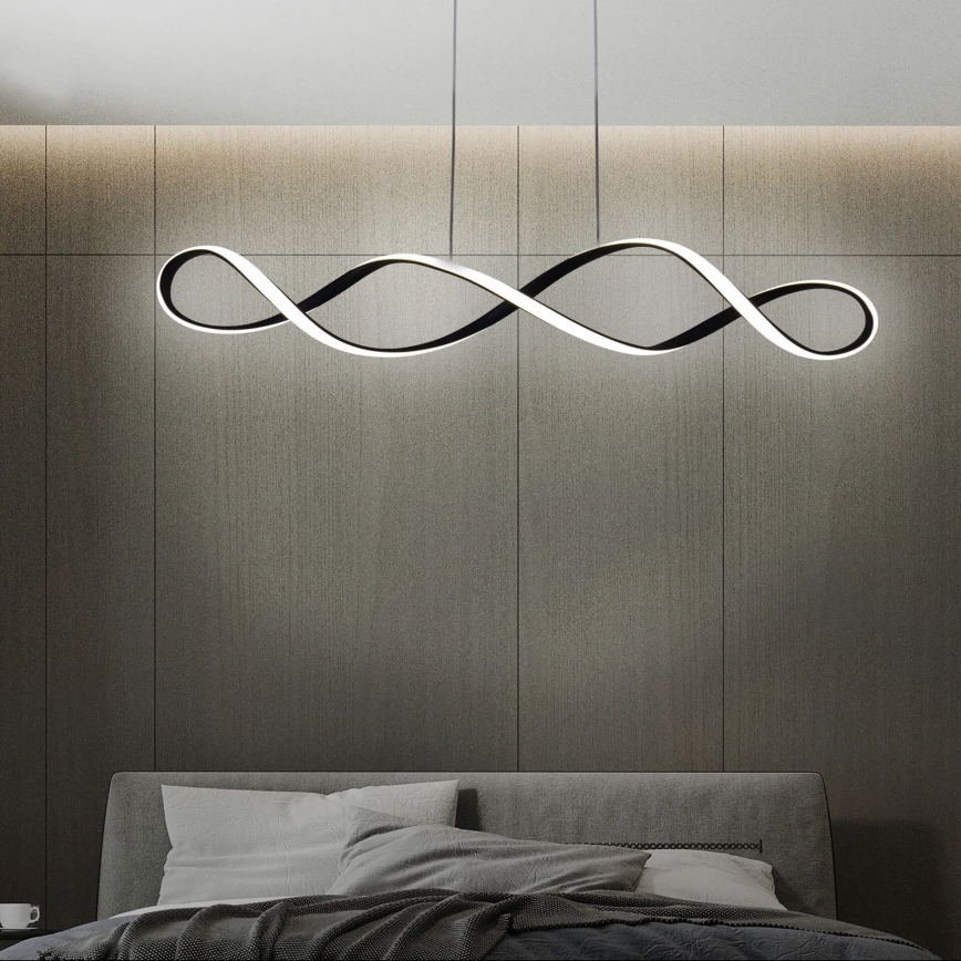 LED Chandelier on a string INFINITO LED/34W/230V black