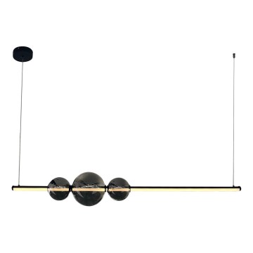 LED Chandelier on a string KUGEL LED/30W/230V black