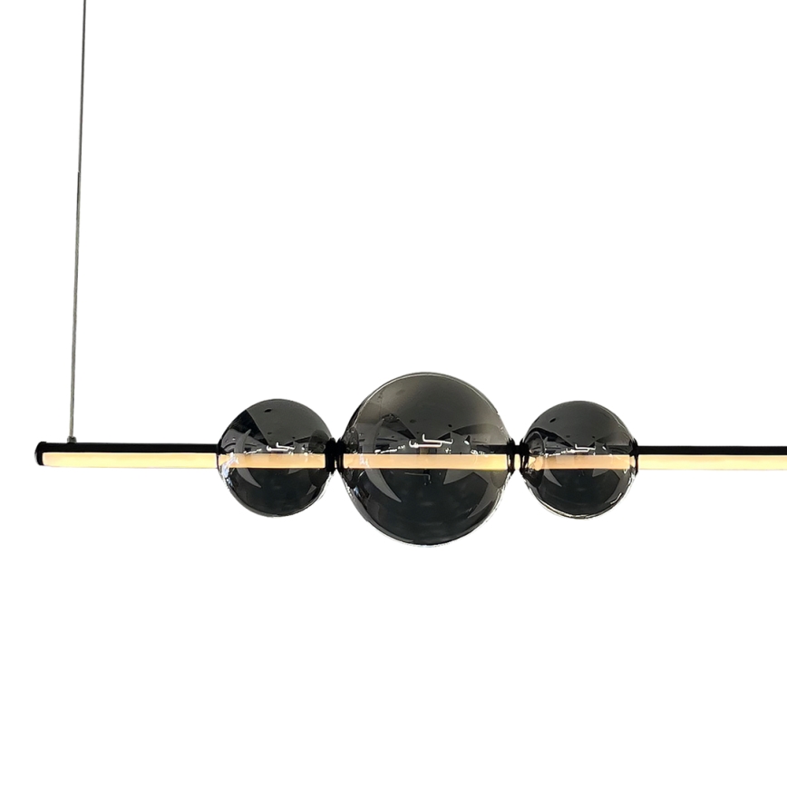 LED Chandelier on a string KUGEL LED/30W/230V black
