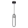 LED Chandelier on a string LACRIMA LED/15W/230V 3000K black