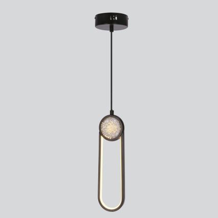 LED Chandelier on a string LACRIMA LED/15W/230V 3000K black
