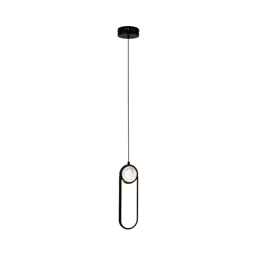 LED Chandelier on a string LACRIMA LED/15W/230V 3000K black