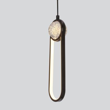 LED Chandelier on a string LACRIMA LED/15W/230V 3000K black