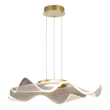 LED Chandelier on a string LARGO LED/16W/230V gold