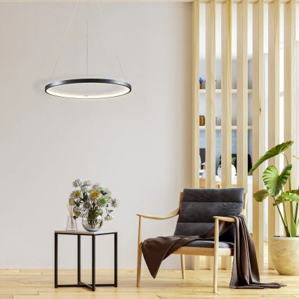 LED Chandelier on a string LEA LED/20W/230V 4000K d. 50 cm black