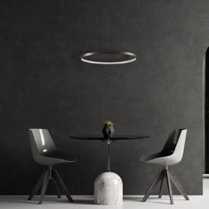LED Chandelier on a string LEA LED/20W/230V 4000K d. 50 cm black