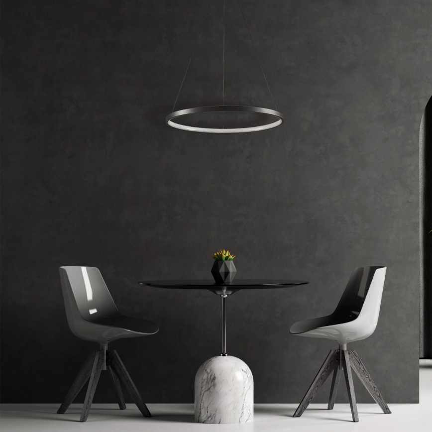 LED Chandelier on a string LEA LED/20W/230V 4000K d. 50 cm black