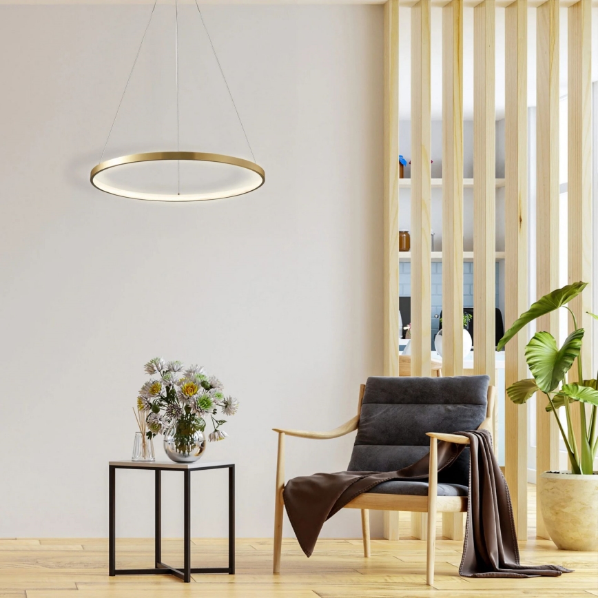 LED Chandelier on a string LEA LED/20W/230V 4000K d. 50 cm gold