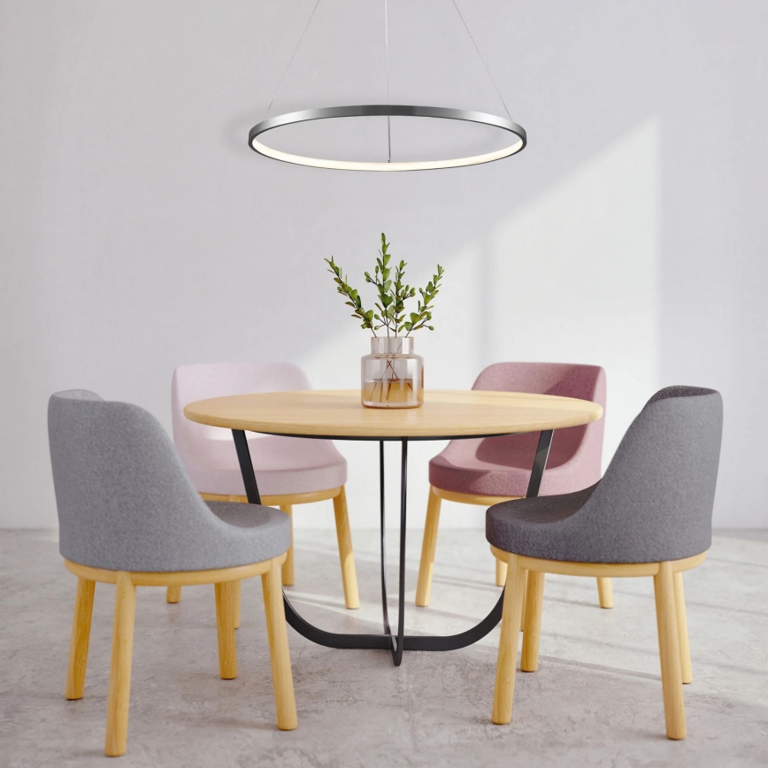 LED Chandelier on a string LEA LED/20W/230V 4000K d. 50 cm matte chrome