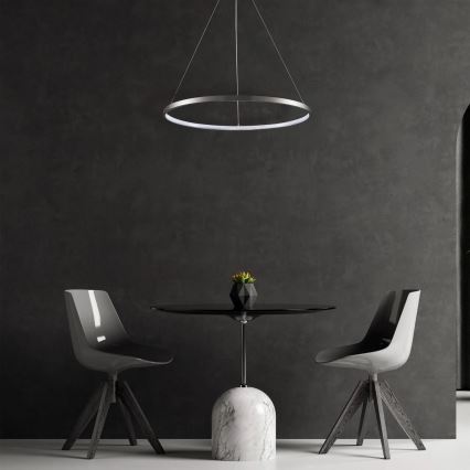 LED Chandelier on a string LEA LED/20W/230V 4000K d. 50 cm matte chrome