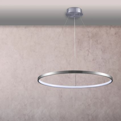 LED Chandelier on a string LEA LED/20W/230V 4000K d. 50 cm matte chrome