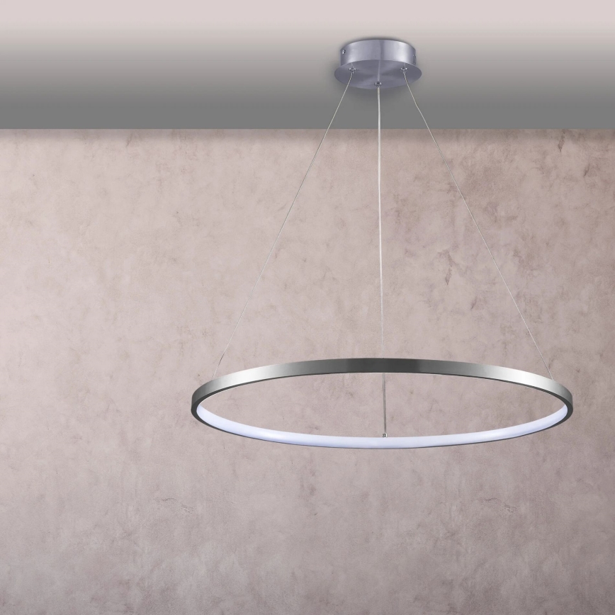 LED Chandelier on a string LEA LED/20W/230V 4000K d. 50 cm matte chrome