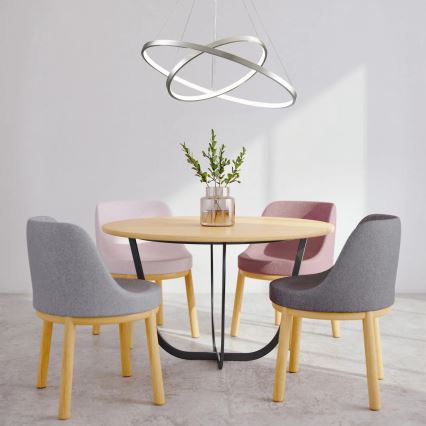 LED Chandelier on a string LEA LED/35W/230V 4000K d. 60 cm matte chrome