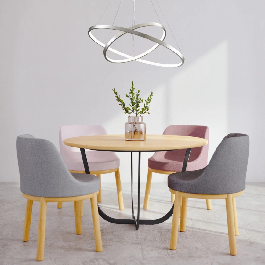 LED Chandelier on a string LEA LED/35W/230V 4000K d. 60 cm matte chrome