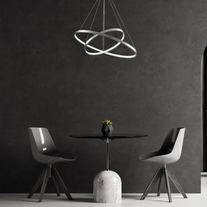 LED Chandelier on a string LEA LED/35W/230V 4000K d. 60 cm matte chrome