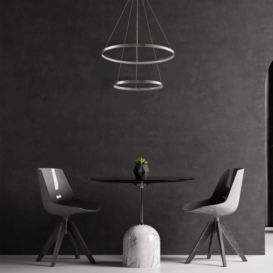 LED Chandelier on a string LEA LED/35W/230V 4000K d. 60 cm matte chrome
