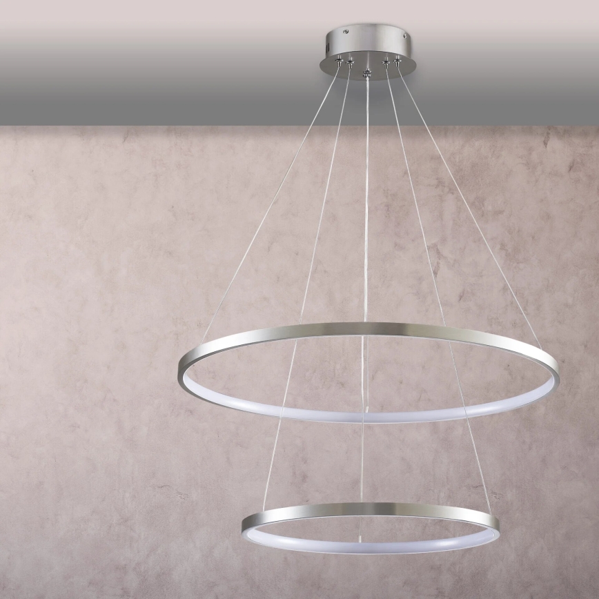 LED Chandelier on a string LEA LED/35W/230V 4000K d. 60 cm matte chrome