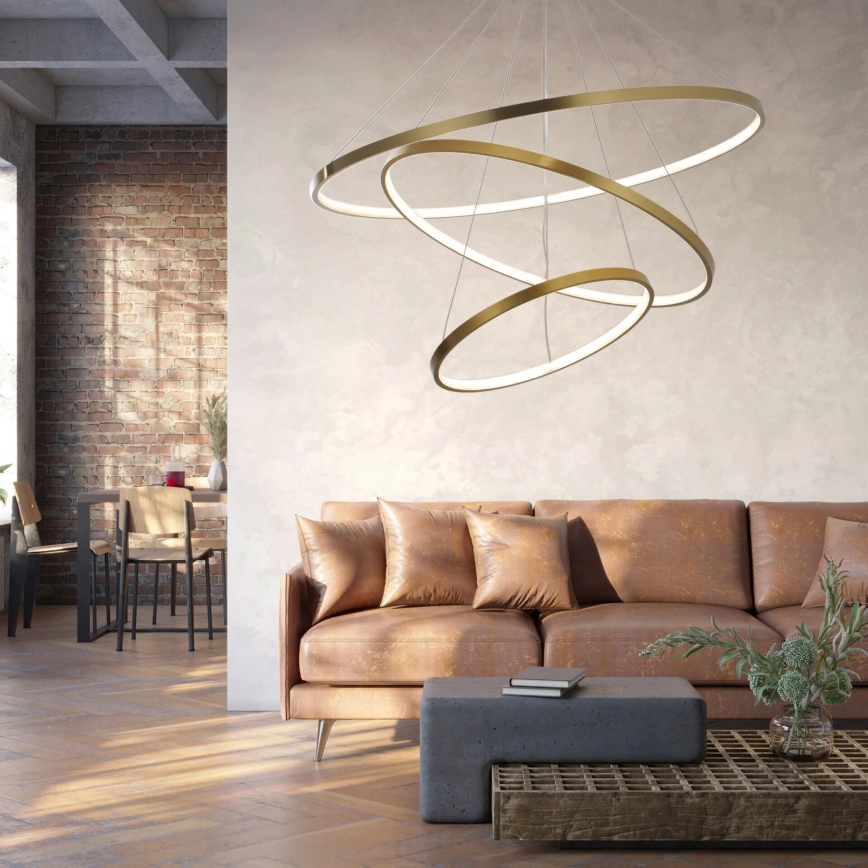 LED Chandelier on a string LEA LED/60W/230V 4000K d. 80 cm gold