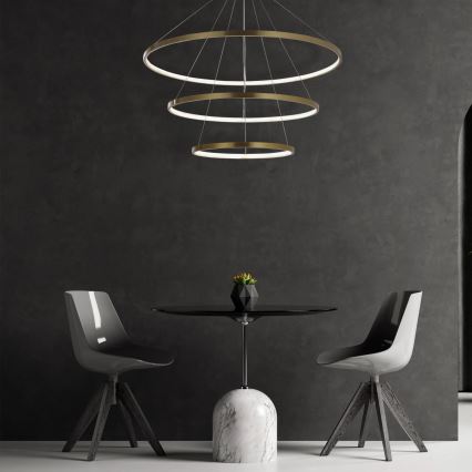 LED Chandelier on a string LEA LED/60W/230V 4000K d. 80 cm gold