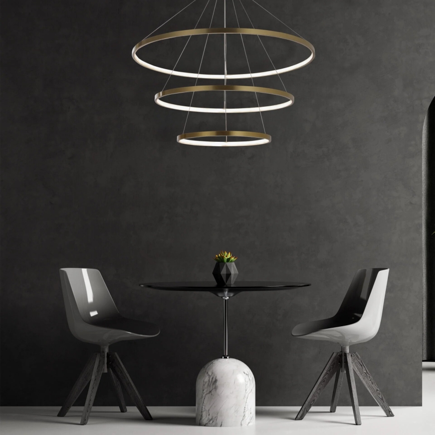 LED Chandelier on a string LEA LED/60W/230V 4000K d. 80 cm gold