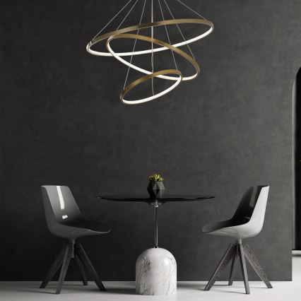 LED Chandelier on a string LEA LED/60W/230V 4000K d. 80 cm gold