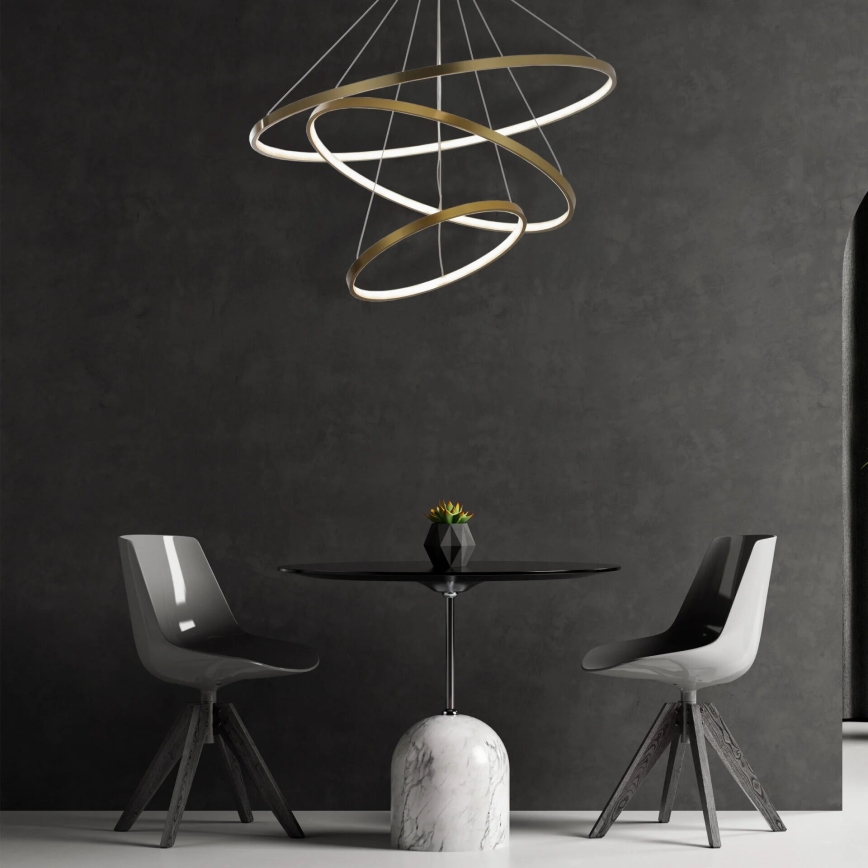 LED Chandelier on a string LEA LED/60W/230V 4000K d. 80 cm gold