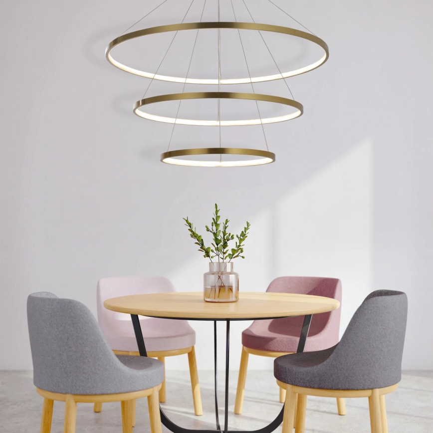 LED Chandelier on a string LEA LED/60W/230V 4000K d. 80 cm gold