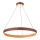 LED Chandelier on a string LEATHER LED/47,8W/230V brown/orange