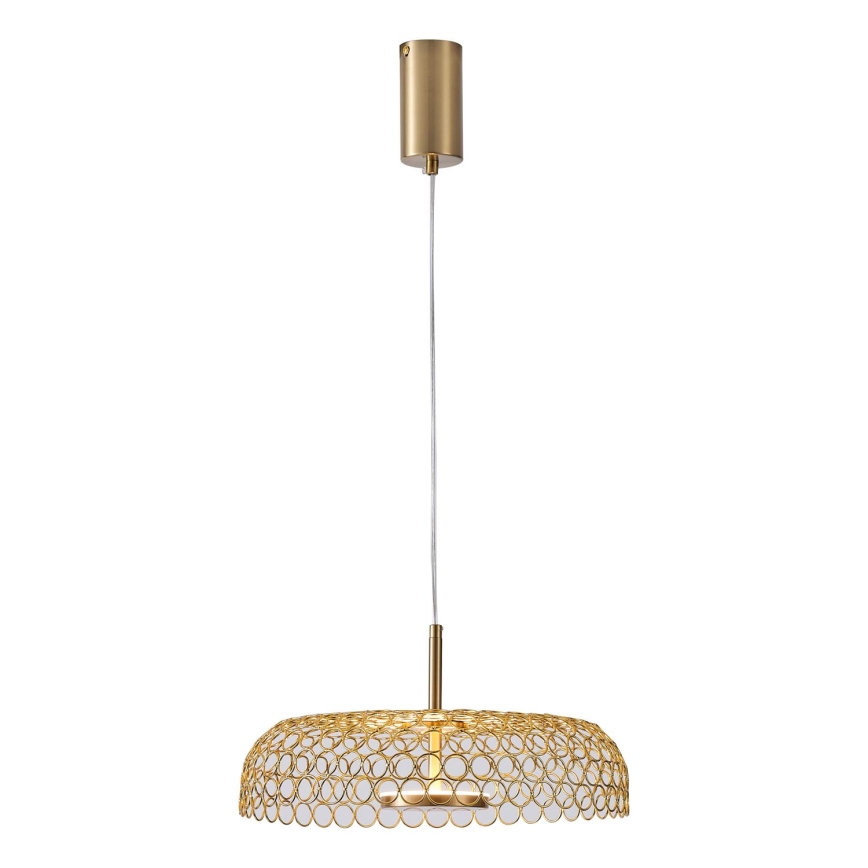 LED Chandelier on a string LED/10W/230V 3000K gold d. 35 cm