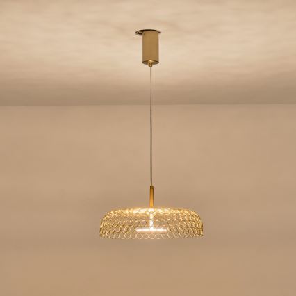 LED Chandelier on a string LED/10W/230V 3000K gold d. 35 cm