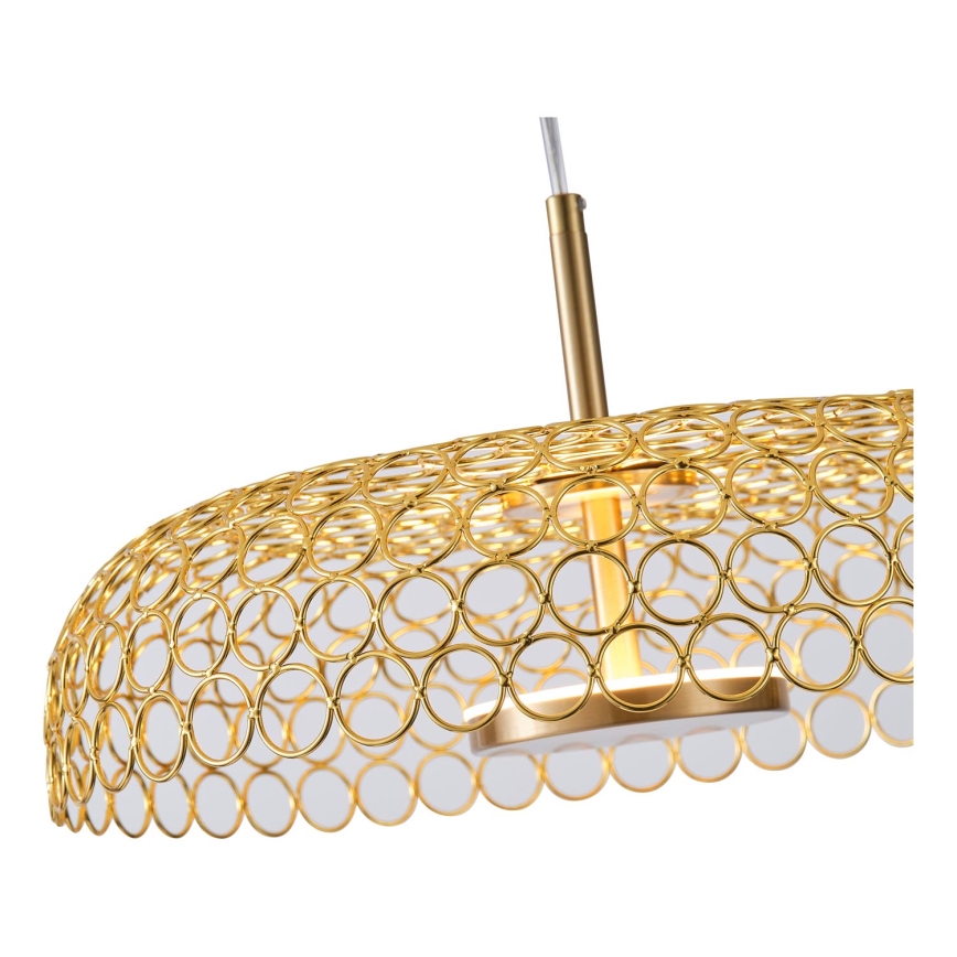 LED Chandelier on a string LED/10W/230V 3000K gold d. 35 cm
