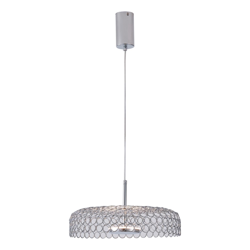 LED Chandelier on a string LED/10W/230V 3000K shiny chrome d. 35 cm