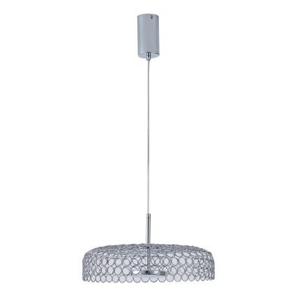 LED Chandelier on a string LED/10W/230V 3000K shiny chrome d. 35 cm