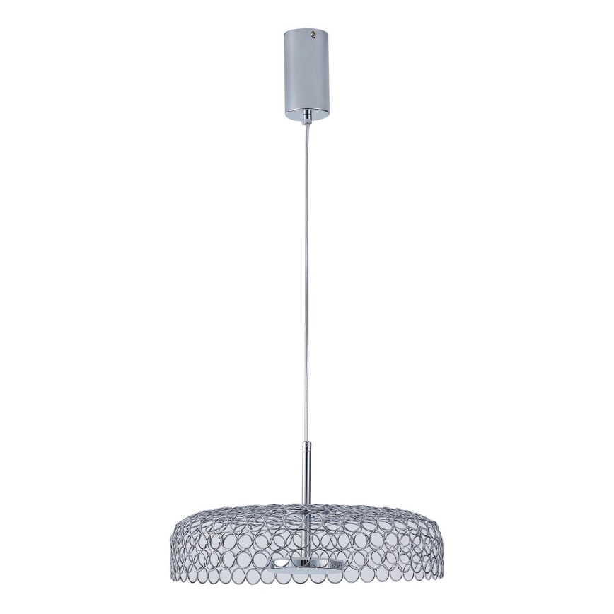 LED Chandelier on a string LED/10W/230V 3000K shiny chrome d. 35 cm