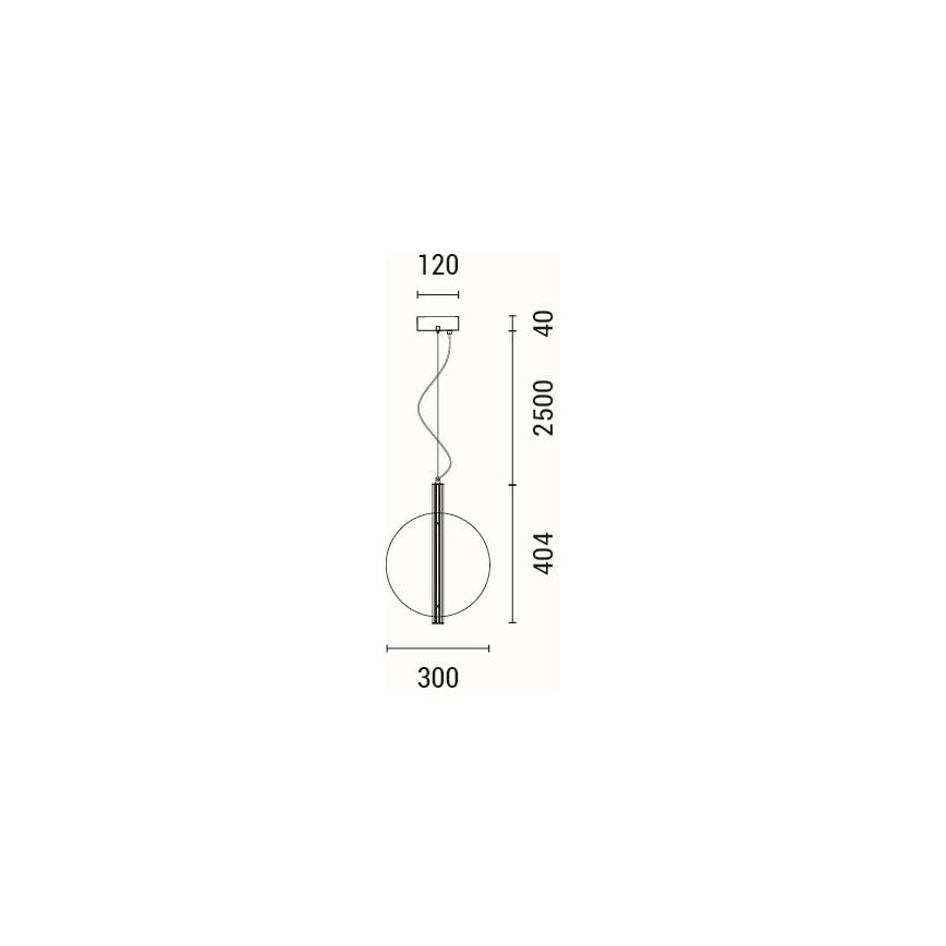 LED Chandelier on a string LED/12,6W/230V 3000K