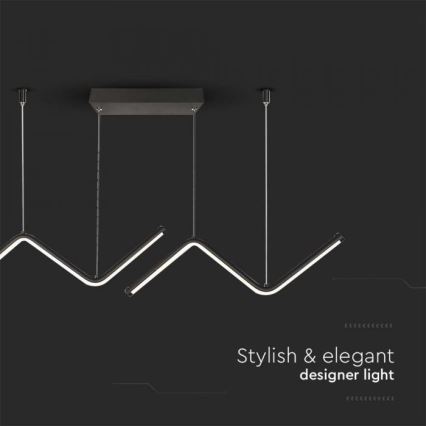 LED Chandelier on a string LED/12W/230V 4000K black