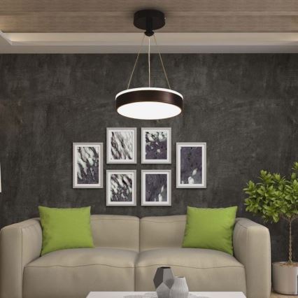 LED Chandelier on a string LED/12W/230V 4000K black