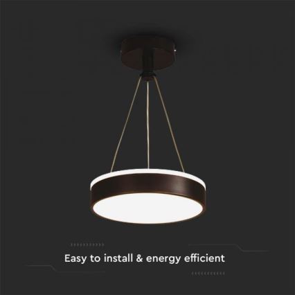 LED Chandelier on a string LED/12W/230V 4000K black