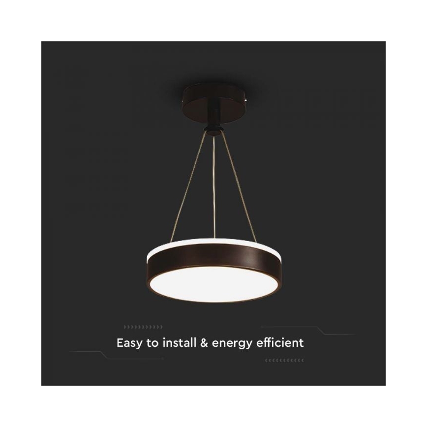 LED Chandelier on a string LED/12W/230V 4000K black