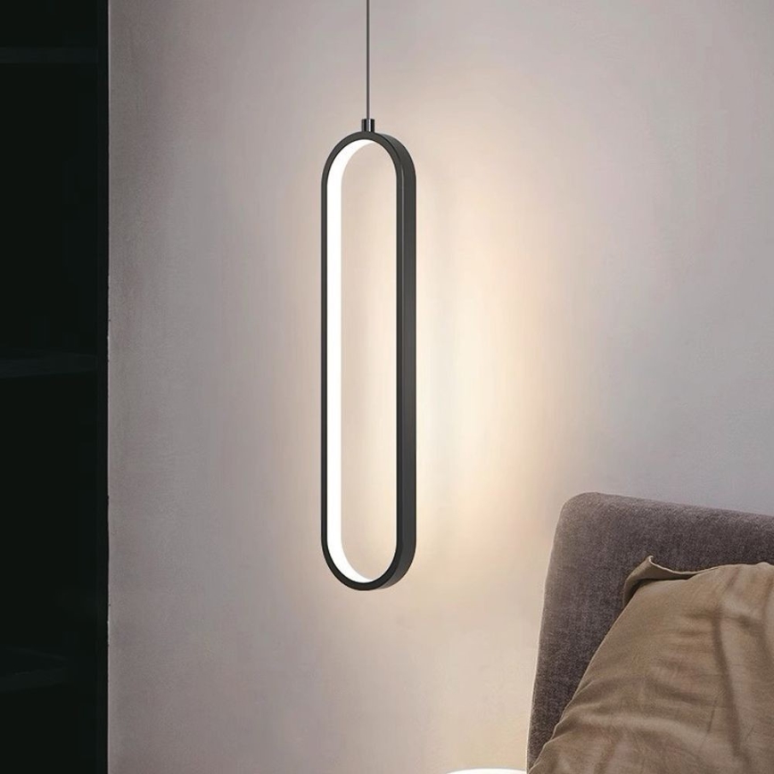 LED Chandelier on a string LED/13W/230V 3000K black