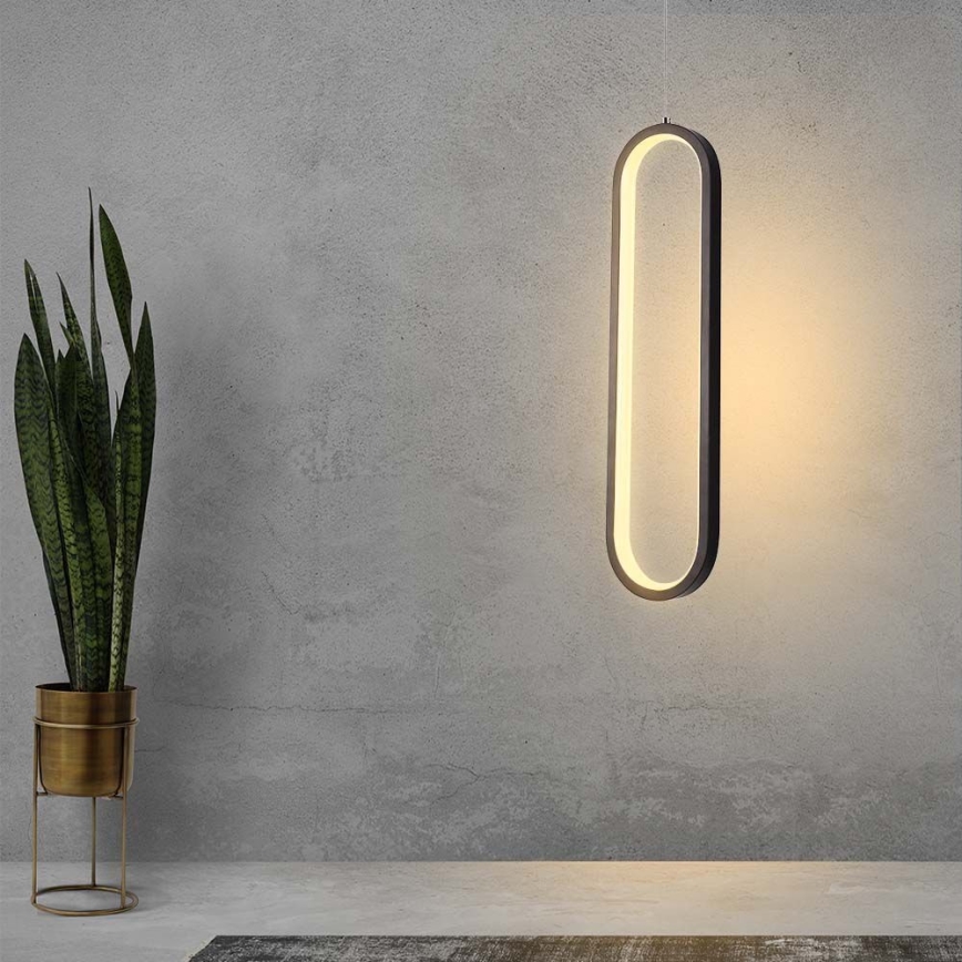 LED Chandelier on a string LED/13W/230V 3000K black