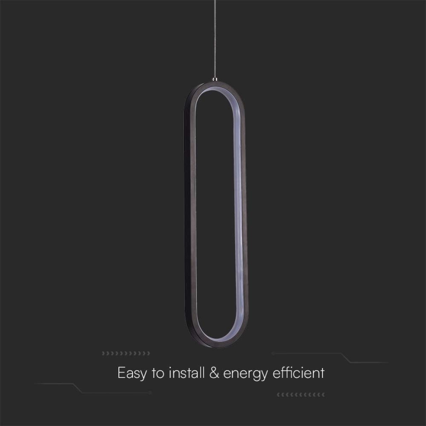LED Chandelier on a string LED/13W/230V 3000K black