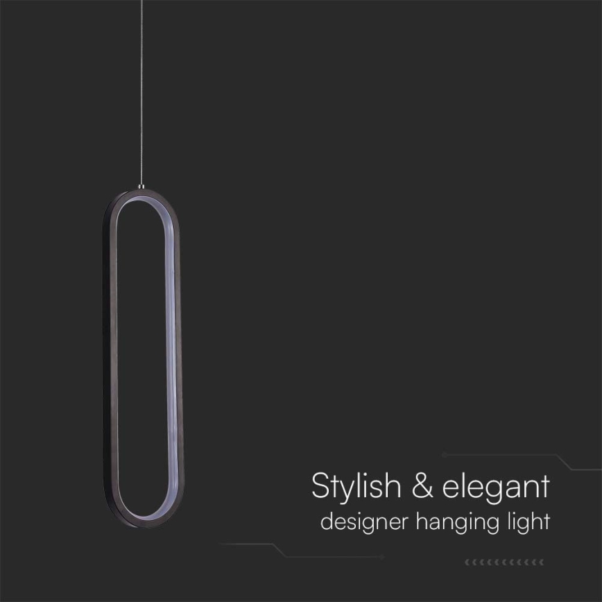 LED Chandelier on a string LED/13W/230V 3000K black