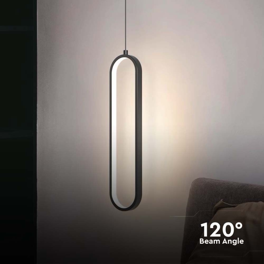 LED Chandelier on a string LED/13W/230V 3000K black