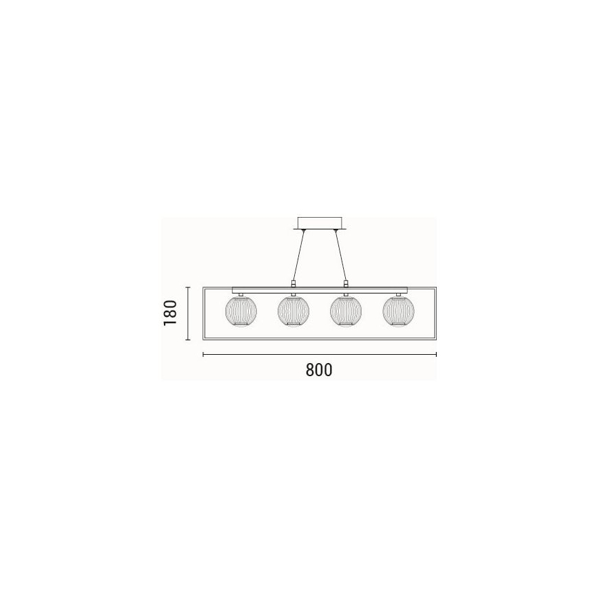 LED Chandelier on a string LED/14W/230V 3000K