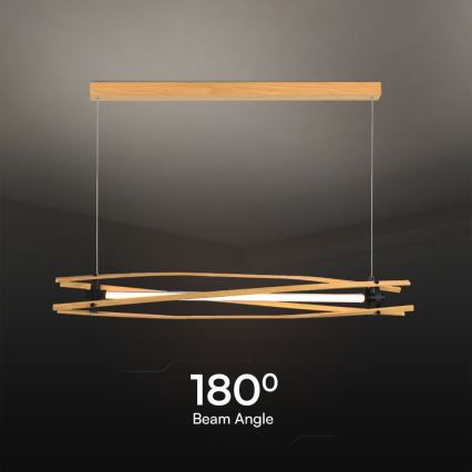 LED Chandelier on a string LED/15W/230V 3000K brown