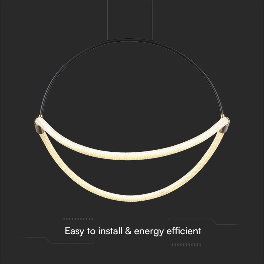 LED Chandelier on a string LED/16W/230V 3000K d. 50 cm