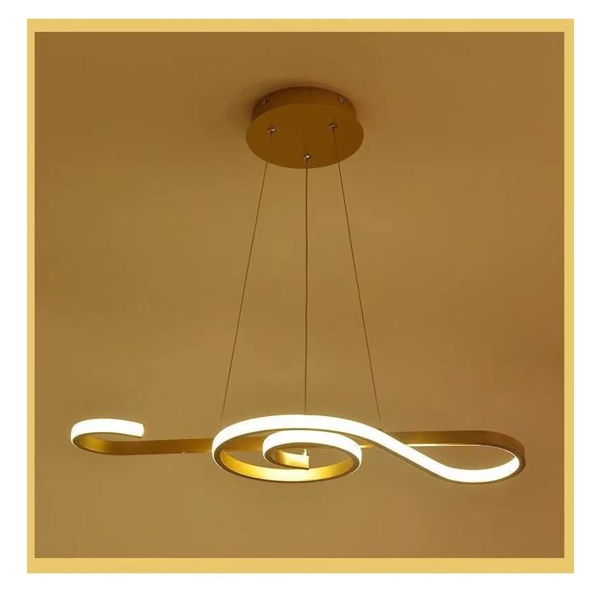 LED Chandelier on a string LED/18W/230V 3000K gold