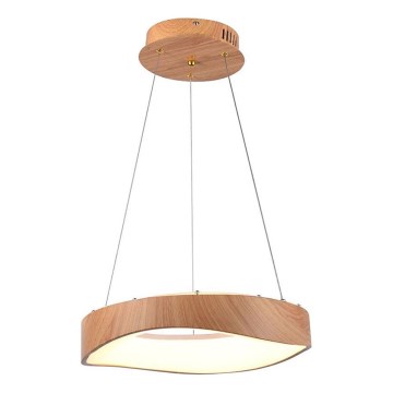 LED Chandelier on a string LED/18W/230V 3000K ø 40 cm brown