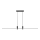 LED Chandelier on a string LED/19W/230V 3000K black